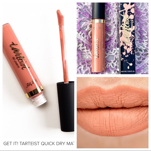 🎉HP NIB “Tarteist Lip Paint” In Shade “Get It” Warm Nude Peach 🍑 - Picture 6 of 15